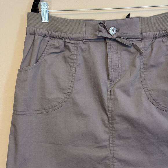 The North Face Mini Skirt Womens L Gray A-Line Drawstring Hiking Walking Outdoor - Picture 3 of 9